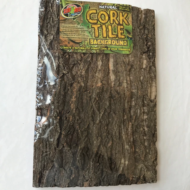 ZOO MED NATURAL Cork Tile Terrarium/Vivarium Background (Fits 12" x 18