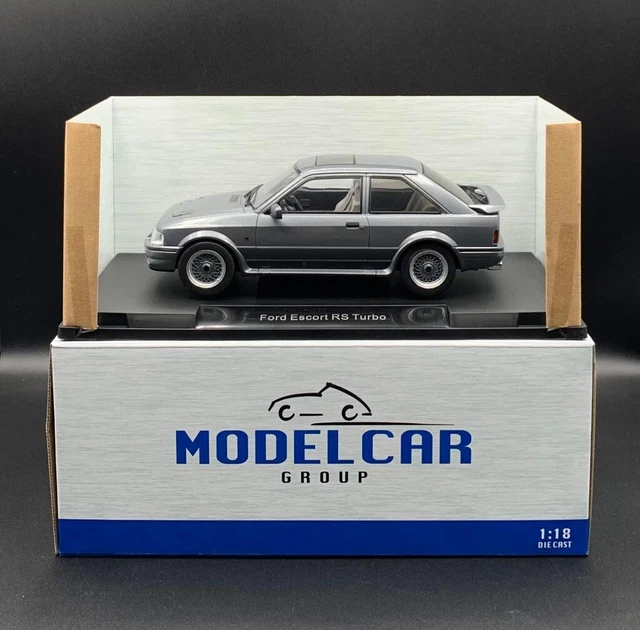Modèle 1:18 Ford Escort RS Turbo S2 Gris Métal - Marque MCG, Année 1990, Neuf Sous Boîte