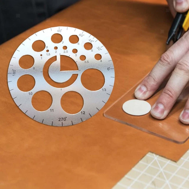 Línea de corte 6 cm plantilla circular de costura línea redonda de metal multiusos para