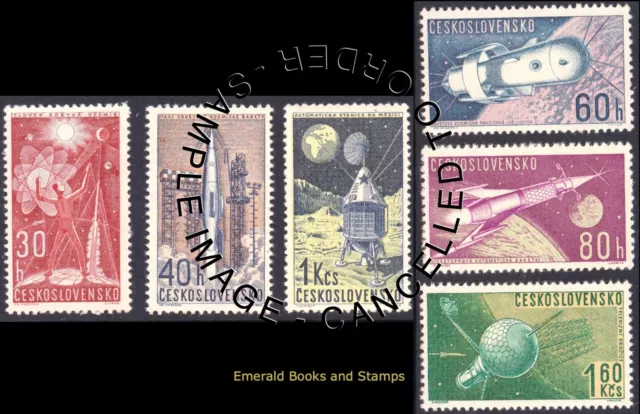 EBS Czechoslovakia 1962 - Space Exploration - Michel 1329-1334 - CTO