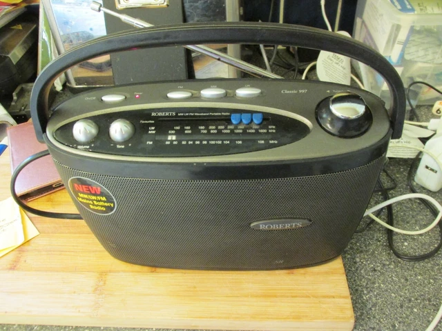 Roberts Classic 997 Portable Radio LW MW FM Tested & Working