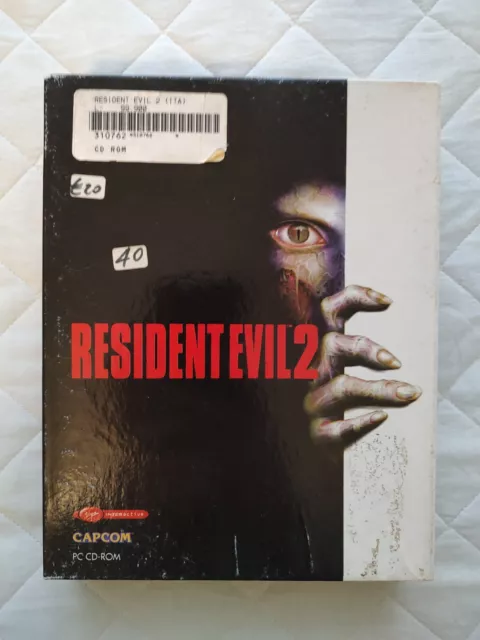 Resident Evil 2 biohazard pc cd rom big box versione italiana capcom dos windows