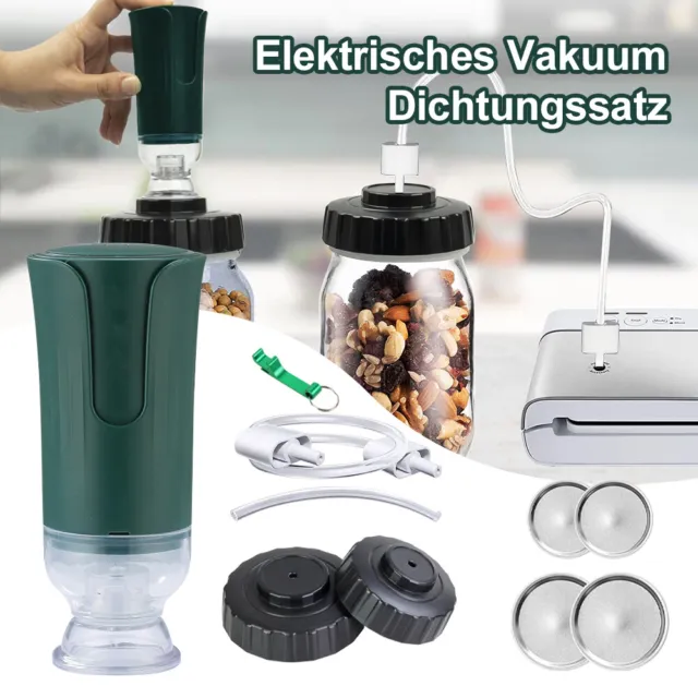Elektrisches Vakuumiergerät für Einmachgläser - Lebensmittel Food Jar Protector