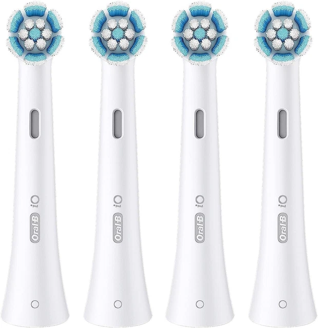 Cabezal de reemplazo de cepillo serie Oral-B iO cuidado suave blanco, 4 unidades