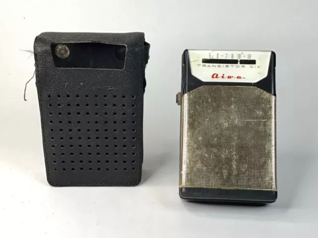 Radio Aiwa Ar-650 Six Transistor Anni 60 Funzionante Con Custodia