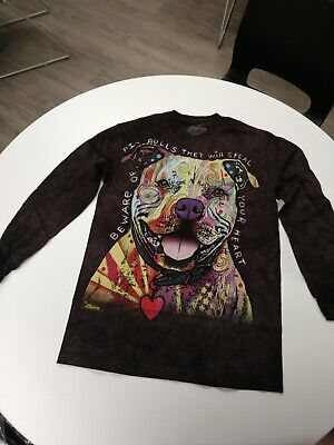 Beware of Pitbull's They Steal Your Heart Dog Themed Pop Art Tee by The Mountain