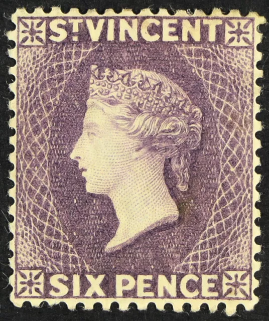 ST VINCENT 1885 6d violet, Wmk Crown CA, SG 52, fine mint