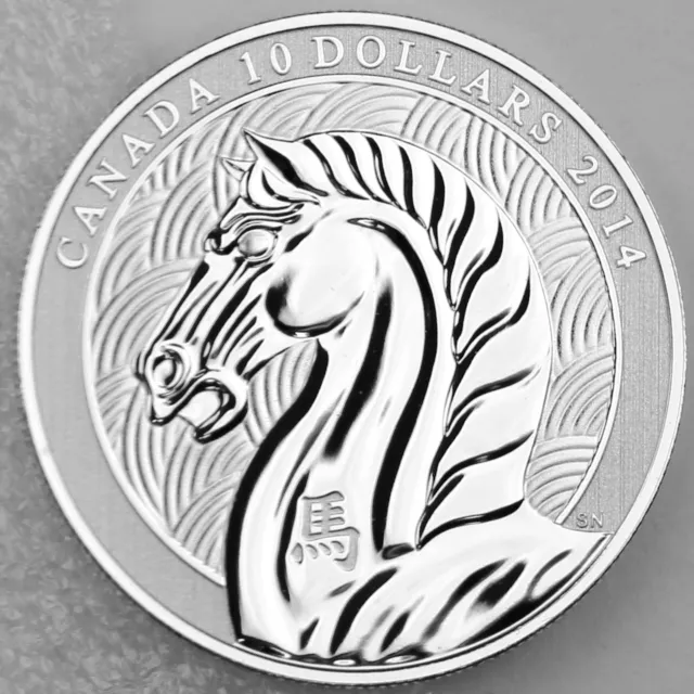 2014 Year of the Horse 1/2 oz. Fine Silver $10 Specimen Coin - LIMITED MINTAGE