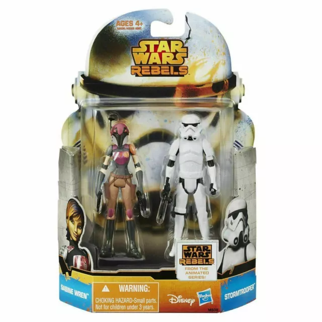 Star Wars Rebel - 2pack Figure Sabine Wren + Stormtrooper - Hasbro - Disney 10cm