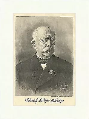 Otto von Bismarck Reichskanzler Deutsches Reich Politiker Holzstich E 2714