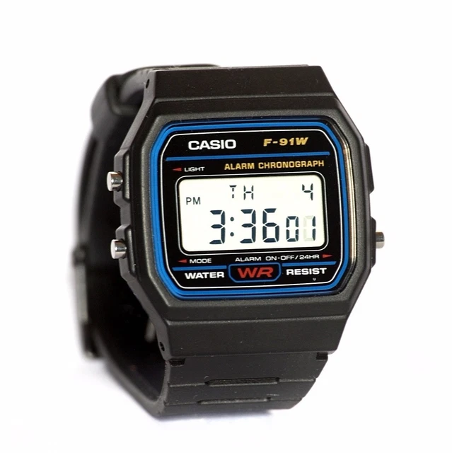 RELOJ DIGITAL CASIO F 91W Pulsera Multifuncion Watch Vintage Retro