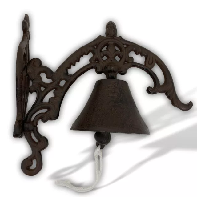 Campana de pared campana de jardín hierro fundido estilo antiguo 27cm