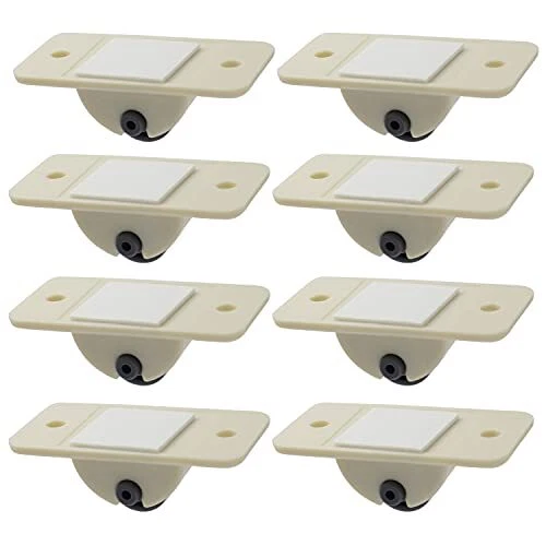 Casoter Mini Self-Adhesive Non-Swivel Castor Set 8 pack