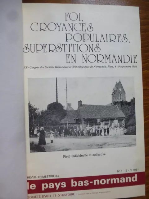 Le pays bas normand, collectif, 2 numéros reliés année 1981