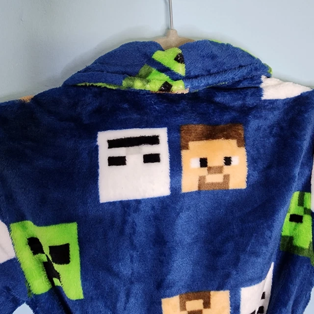 Minecraft Robe Kids NEW W/TAGS MINECRAFT Big Kids Size 10 Super Soft Plush Robe Macy's $23. ...