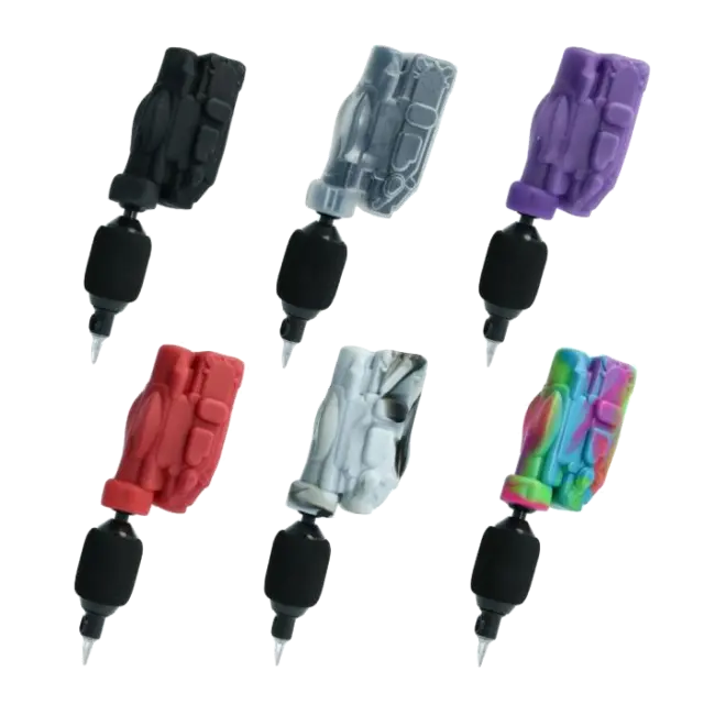 INKJECTA Cubiertas de agarre de goma para bolsa de máquina Flite X1 de 10 colores selectos