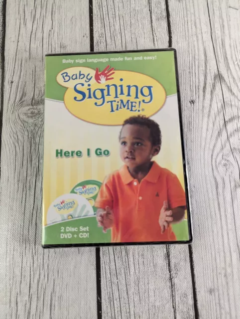 BABY SIGNING TIME Volume 2 HERE I GO DVD CD 2 Disc Set Sign Language ...