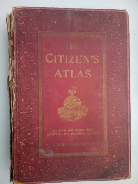 Edited by J. G. Bartholomew Citizen's Atlas of the World - Colour Maps 1890