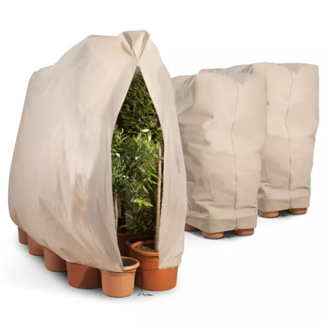 Lot de 3 housses d'hivernage pour plante et arbuste 80 x 160 cm