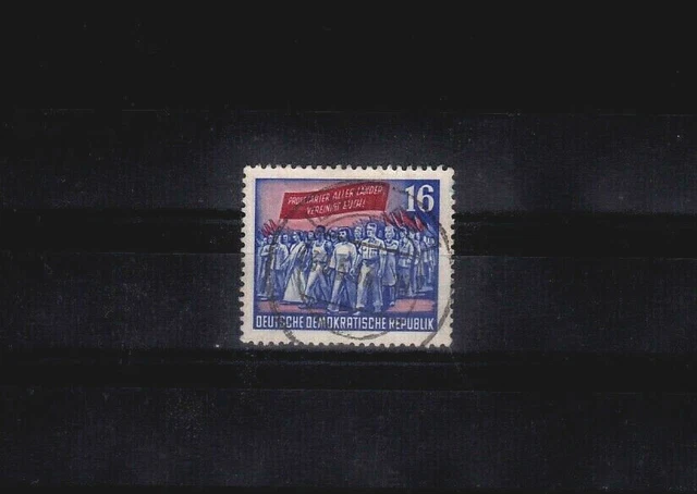 DDR_0403 Einzelmarke 347 ʘ aus 1953 - 70. Todestag von Karl Marx
