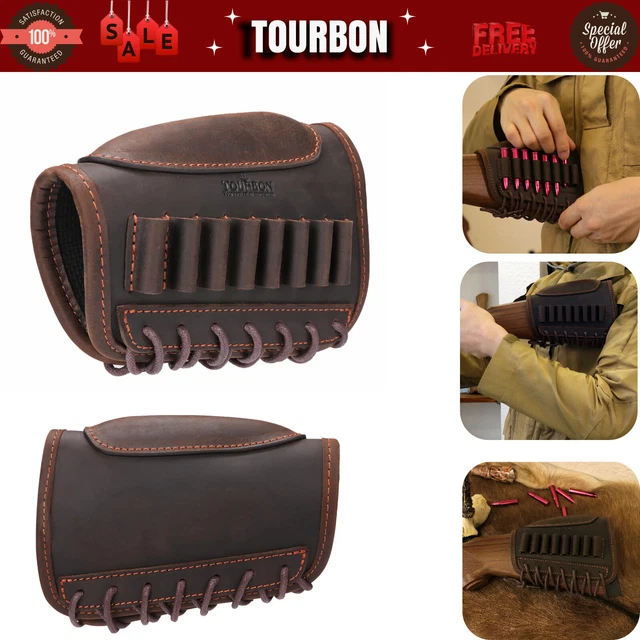 Tourbon Repose-Joue En Cuir pour .22 LR/.22 WMR/17HMR .22 Magnum