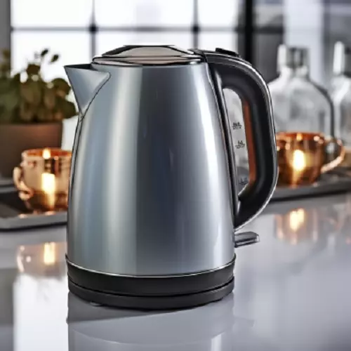Bouilloire électrique en acier inoxydable café thé, d'eau chaude 1,8L cuisine