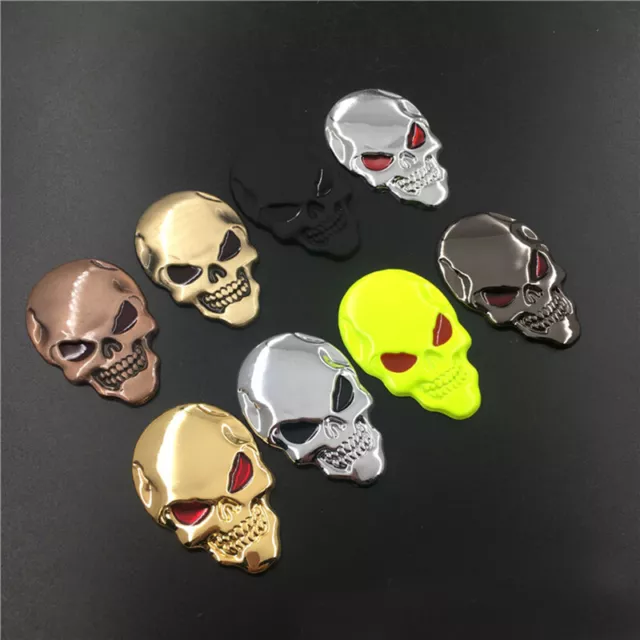 1X SKULL WITH Wings Sticker for Motorcycle Gas Tank Car Bumper
