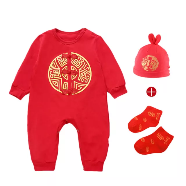 Pullover a maniche lunghe ricamo neonata bambine ragazzi capodanno cinese