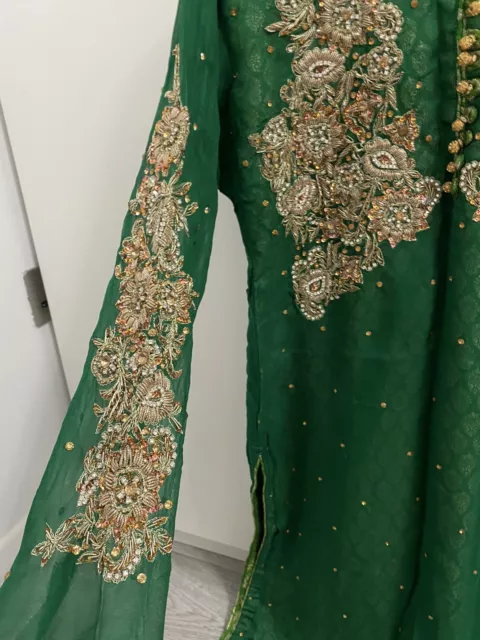Pakistani Indian Shalwar Kameez Lengha Saree Sari Suit 3