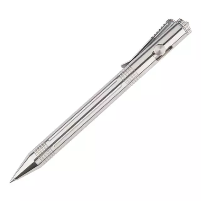 Solid Metal Bolt Action Pen with Tungsten Pen Top Heavy Duty for Outdoor Office