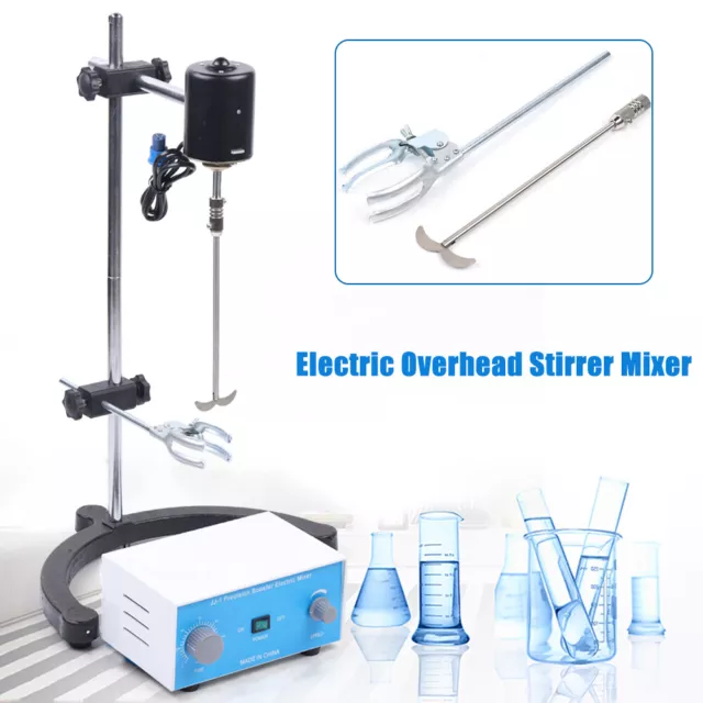 3000 rpm Electric Overhead Stirrer Precision Lab Chemical Liquid Stirrer Mixer