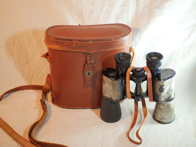 Paire De Jumelles Vintage C. Grousseaud Lyon LUMOR 8x25 Avec étui Cuir