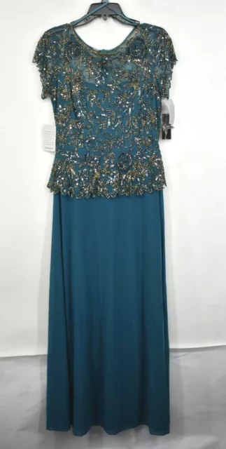 Pisarro nights embellished online mesh sheath dress