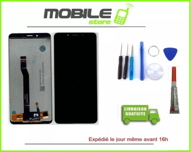 Vitre Tactile + Ecran LCD Pour Xiaomi Redmi 6a  Couleur Noir + Outils + Colle