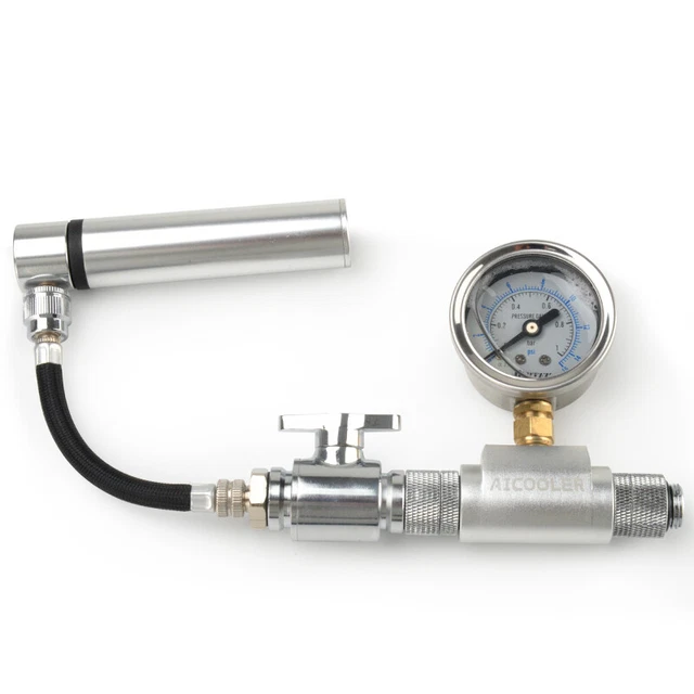 ALUMINUM PC WATER Cooling Reservoir Radiator Leak Pressure Tester