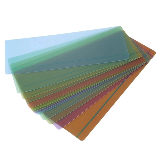 16 pezzi lettura guidata strisce evidenziative sovrapposizioni colorate lettura segnalibri F1C6