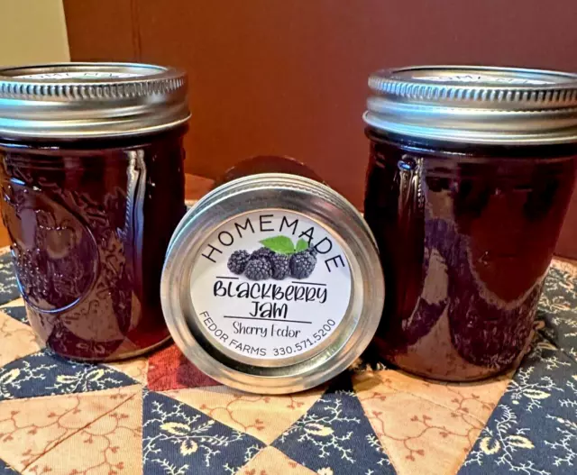 Homemade Seedless Blackberry Jam 8oz