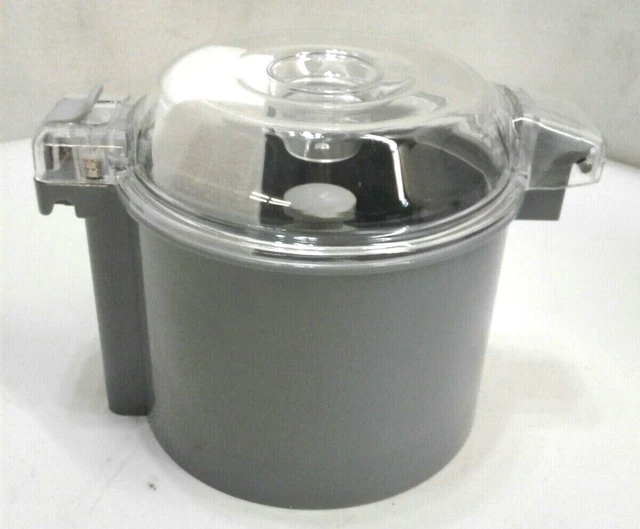 AvaMix Revolution 9283BLGY34 3 Quart Gray Plastic Bowl With Smooth S Blade