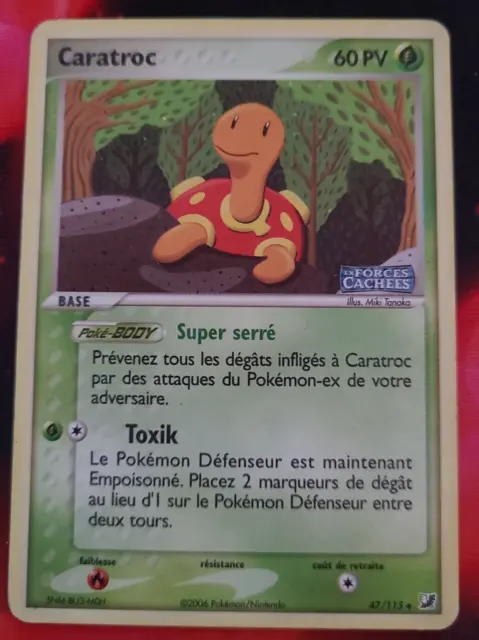 Pokemon - Caratroc Holo Reverse 47/115 - Ex Forces Cachées - Français Fr