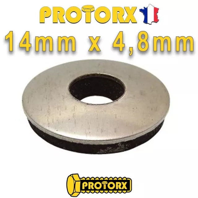 RONDELLE ÉTANCHÉITÉ 14 x 4,8mm | 10 à 50pcs | INOX A2 - Joint EPDM (Caoutchouc)