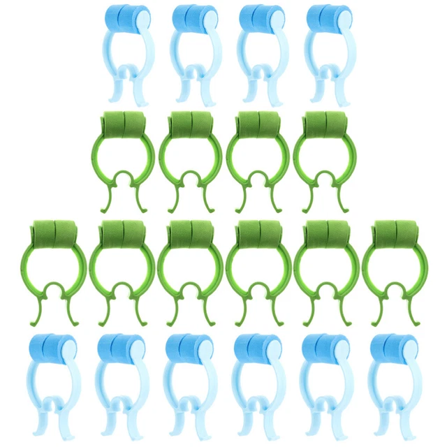 16 Pezzi Clip Fermasangue Per Naso In Schiuma, Tappi Nasali Per Nuoto E Epistassi, Per Adulti E Bambini, Blu, 6x4 Cm - 5