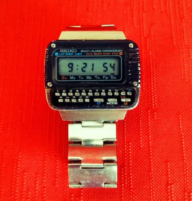 Orologio Watch Seiko C439-5010  LCD Calculator Alarm  1970-1979