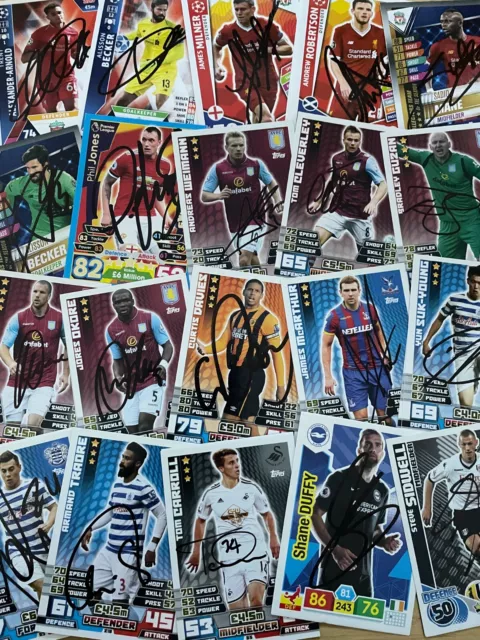 match attax, Shoot Out And Other Signed Cards.32