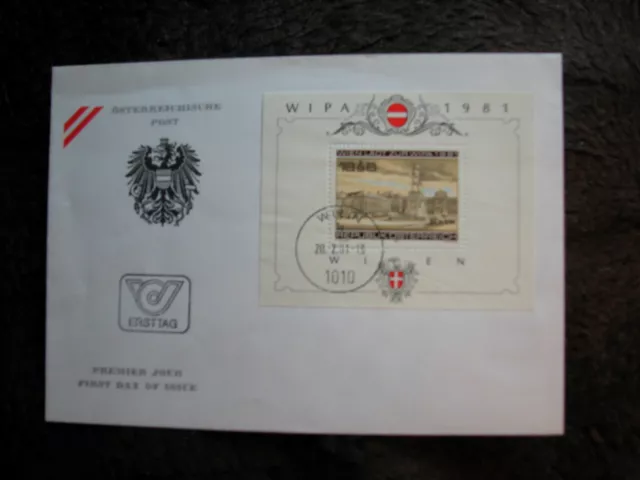 ÖSTERREICH - Austria gestempelt o Rundstempel - FDC Block WIPA 1981 Ersttag