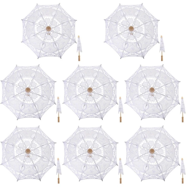 8x Ombrelli Vintage Ombrellone Pizzo Ombrellone Vintage Ombrello Giapponese