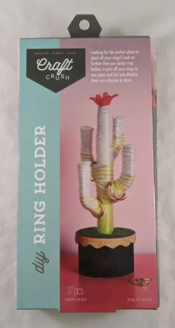 Craft Crush Cactus RING HOLDER Art Craft Kit DIY Project Do It Yourself