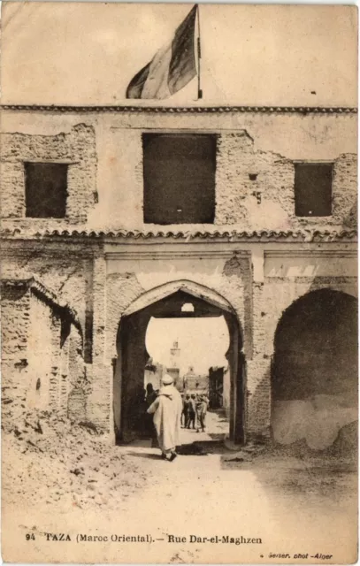 CPA AK MAROC Geiser TAZA Rue DAR-el-Maghzen (69105)
