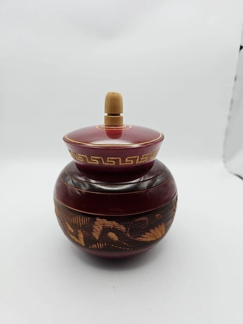 Hand Carved Wooden Urn Cabo 2010