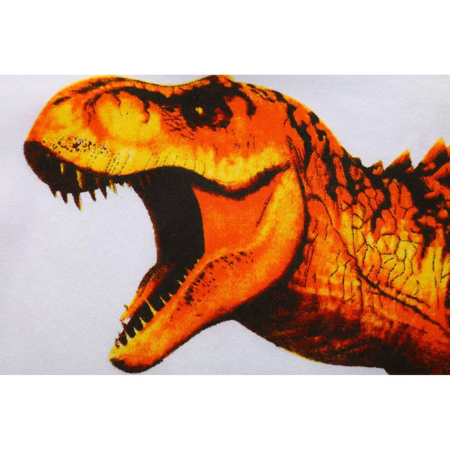 T-shirt top a maniche corte bambini bambini bambini bambine cartone animato stampa dinosauro 5