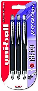 uni-ball Jetstream Retractable SXN-210 Rollerball Pen - Blue, Pack of 3